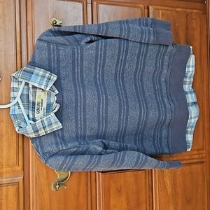 Dark Blue Striped Sweater